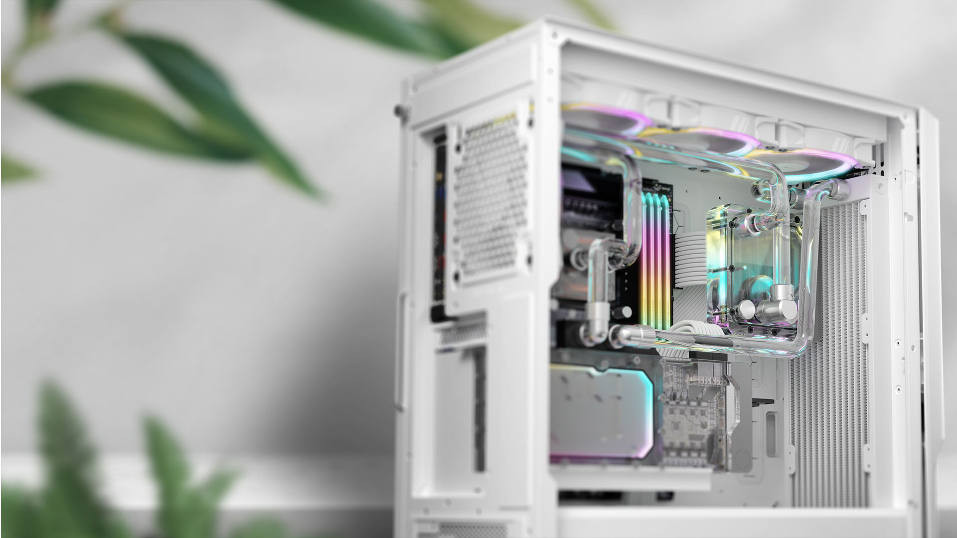 P20C White Mid-Tower E-ATX Gaming Case